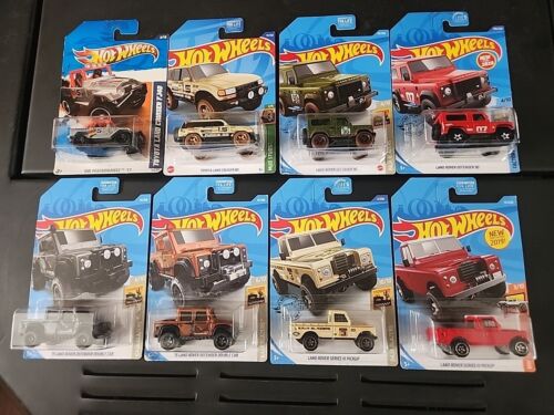 Hot Wheels Toyota Land Cruiser FJ40 Land Rover Lot Of 8 Defender 90 Double Cab - Picture 1 of 5