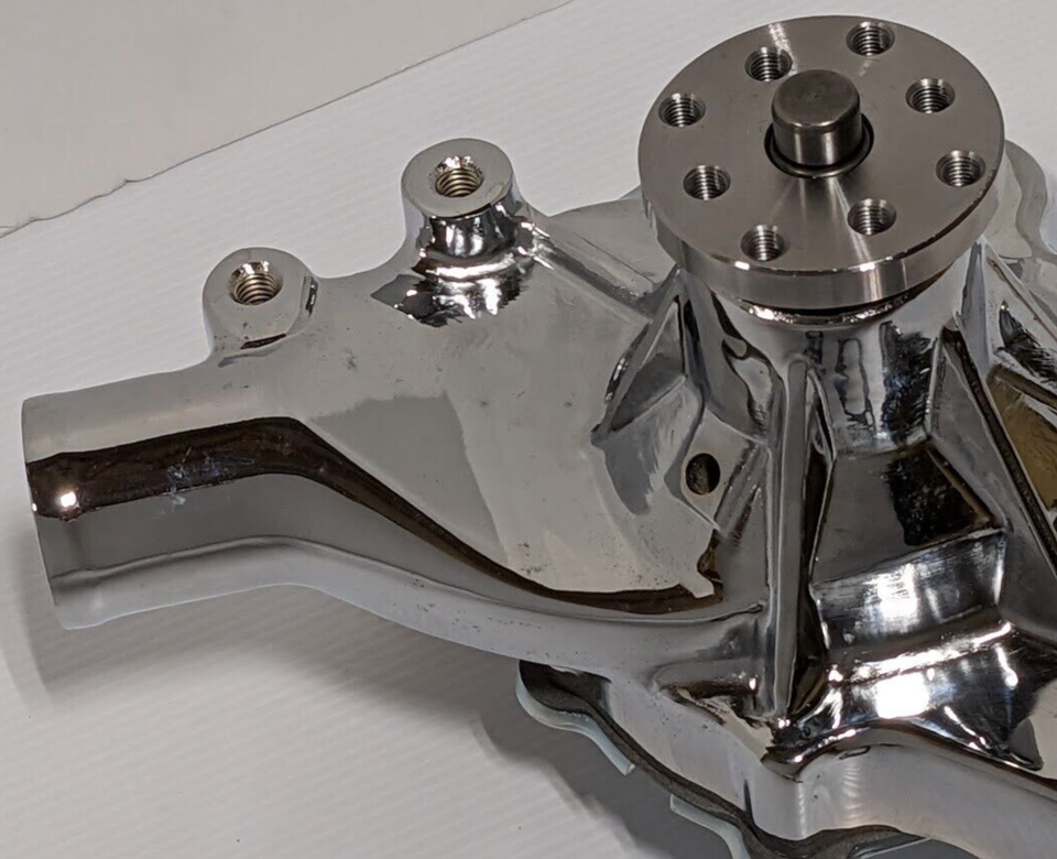 Buy Chromed Aluminum BBC Chevy 396-454 SWP Upper Pump Pulley 2 Groove Hot Rod In Long Beach