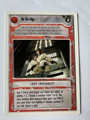 SWCCG Star Wars CCG On The Edge WB LS Unlimited Premiere FS Eligible Dollar Rare