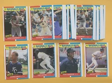 1987 Fleer Sluggers Vs Pitchers SET BREAK singles #1-44 - stars, rookies, HOFers