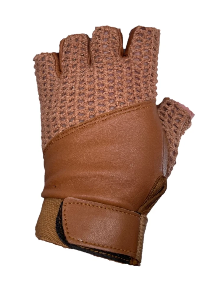 Guantes de cuero de ganchillo para ciclismo/bicicleta - vintage (varios colores) Foto 3 de 4