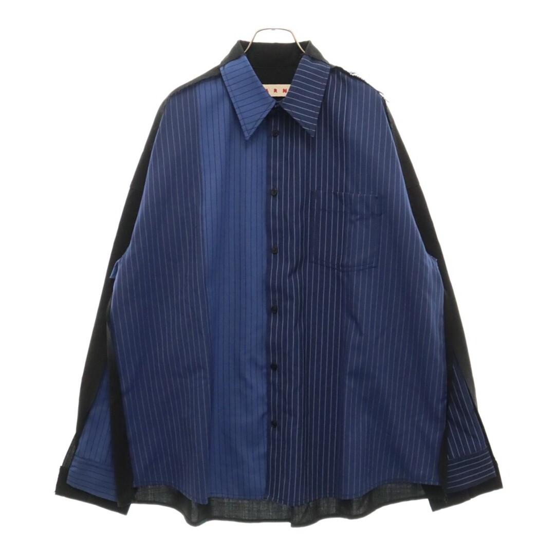 MARNI 24SS Striped Stripe Switch Design Front Pocket Long Sleeve  