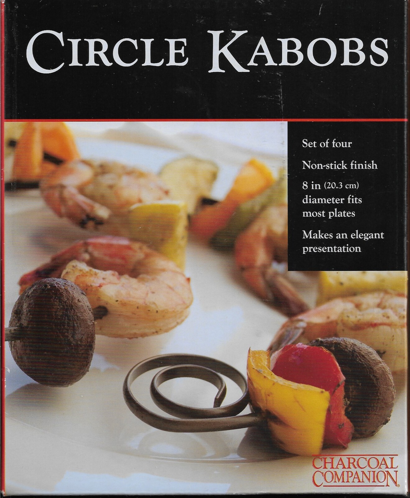 CHARCOAL COMPANION SHISH KABOBS CIRCLE KABOBS SET OF 4 NIB eBay