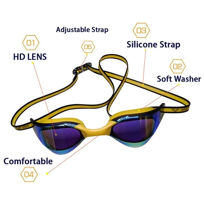 2025 Summer ARENA Swim Goggles Anti-Fog HD Leak-Proof Eyewear for Men & Women - Image 4 of 4