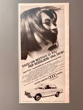 DKW F102 Auto Union Oldtimer Audi Italienische Werbung 1966 Vintage Ad Reklame