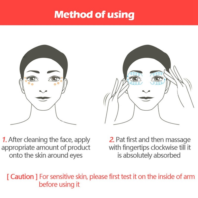 2x Under Eye Cream Gel Anti Aging Dark Circles Remove Crows Feet Bags