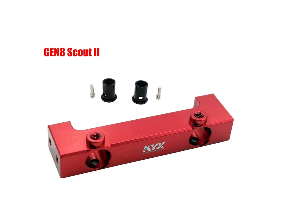 KYX  Aluminum Front & Rear Bumper Bracket Mount for Redcat Racing GEN8(2PCS) - Image 2 of 4
