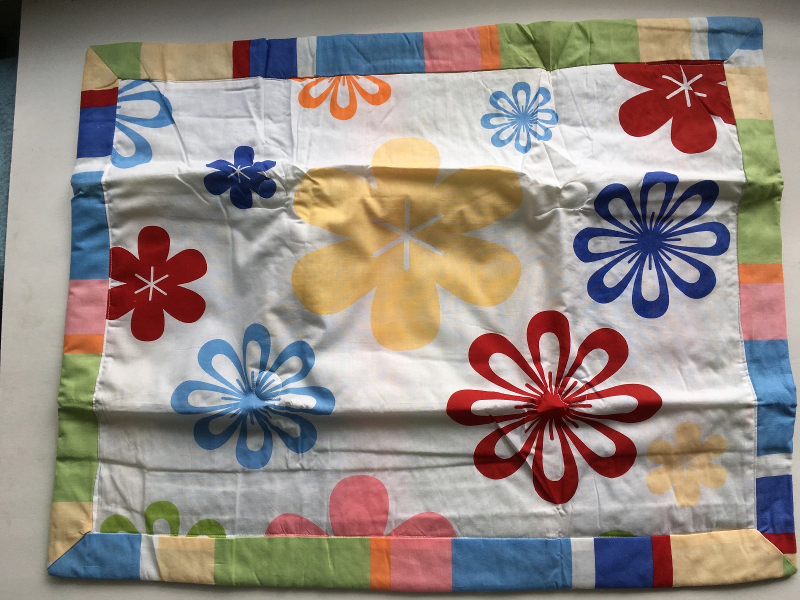 2 SHAMS ~   bright FLOWERS & stripes   STANDARD ~ NIP city chic