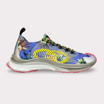 Gucci Technical Knit Floral Run Sneaker - Men s 11