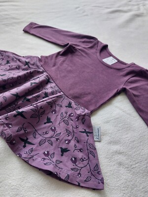 Babauba Kleid Gr. 74/80 NEU!    Rosen Vögel 