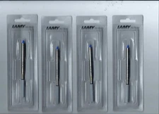 Lot of 4 Lamy #M16 Medium Blue Ball Point Refills-New (4)