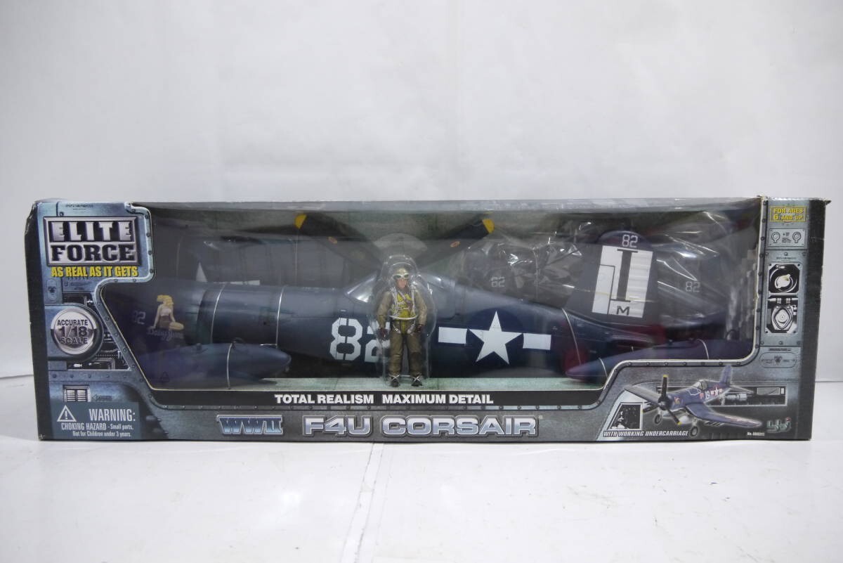 1/18 F4U コルセア-USMC エリートフォース BBI DIE CAST ELITE FORCE 1/18 F4U CORSAIR USMC #82 Military