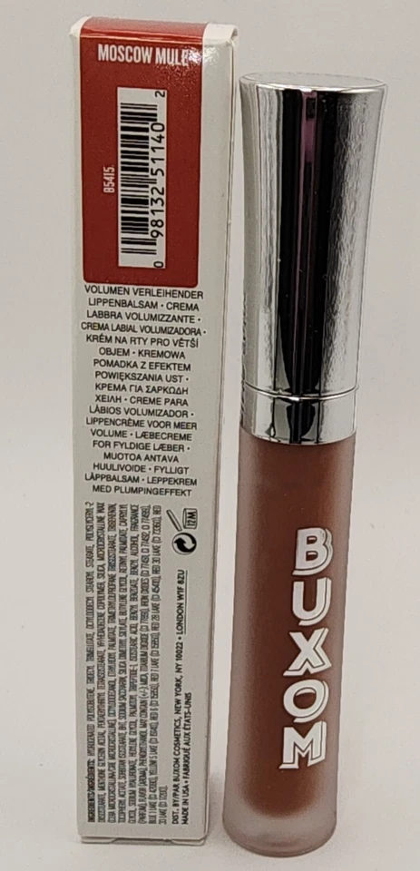 BUXOM CREMA LABIAL RELLENA 4,2 ml en MOSCOW MULE Tamaño Completo Nuevo Sellado Foto 4 de 4