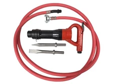 New Pneumatic Air Chipping Hammer D2200R + 2 Chisels & Whip