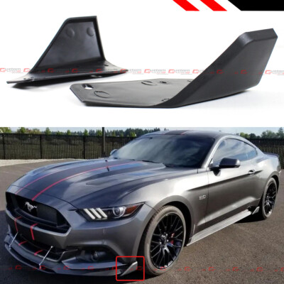 For 15-2023 Ford Mustang MD Style Front Bumper Corner Spoiler Winglet Splitters