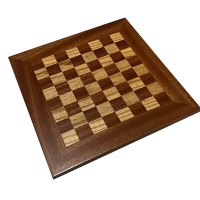 Chess/Checkers Hardwood Board, Man Cave, Retirement Gift, Unique Present,