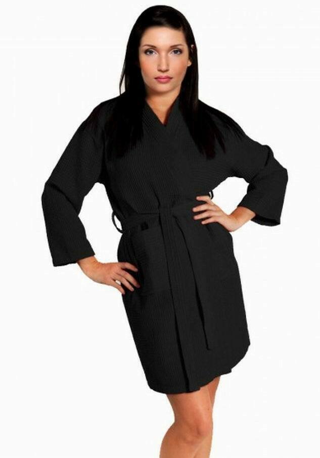 waffle textured dressing gown