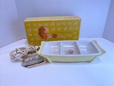 VNTG GE Heat N' Serve Baby Dish Electric Warmer Bunny Design W Box Cord  Manual