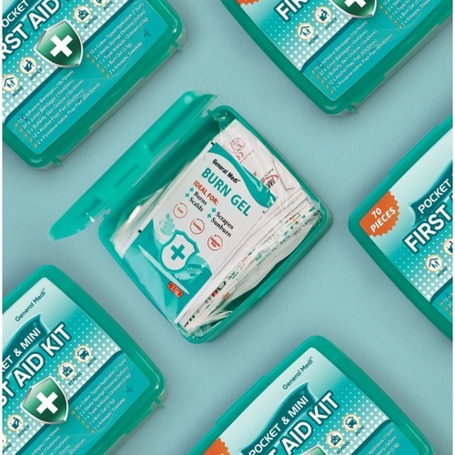 First Aid Kit 70 Piece Compact Emergency Medical Travel Size NEW - Picture 4 of 6