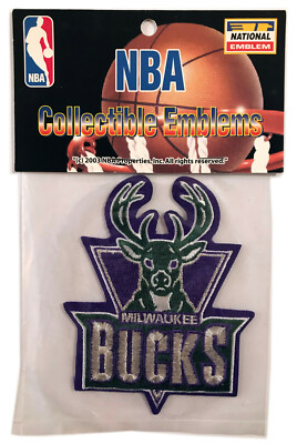 MILWAUKEE BUCKS OFFICIAL NBA BASKETBALL TEAM PATCH MINT IN PACKAGE