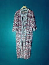 100 Cotton Woman Kimono Kaftan, Bathrobes Kaftan Cotton Hand Block Print AAA