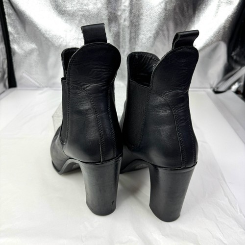 Witchery Bronwyn Women’s black leather heel Ankle boots 41 - Picture 4 of 24