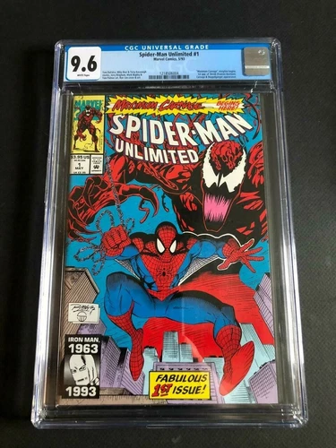 Spider-Man Unlimited #1 CGC 9.6 1st App of Shriek Maximum Carnage Part 1 Graded