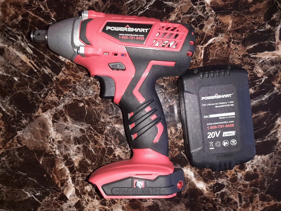 Chave de impacto PowerSmart 20V chave de impacto sem fio 1/2" driver de impacto Max To... - Imagem 4 de 4