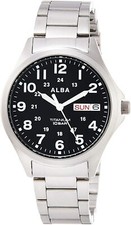 ALBA SEIKO Watch AQPJ402 ALBA Quartz Titanium Sporty Waterproof Men's from Japan