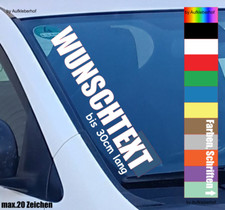30cm Wunschtext Aufkleber Auto Boot Name Schriftzug Sticker Heckscheibe LKW Rad