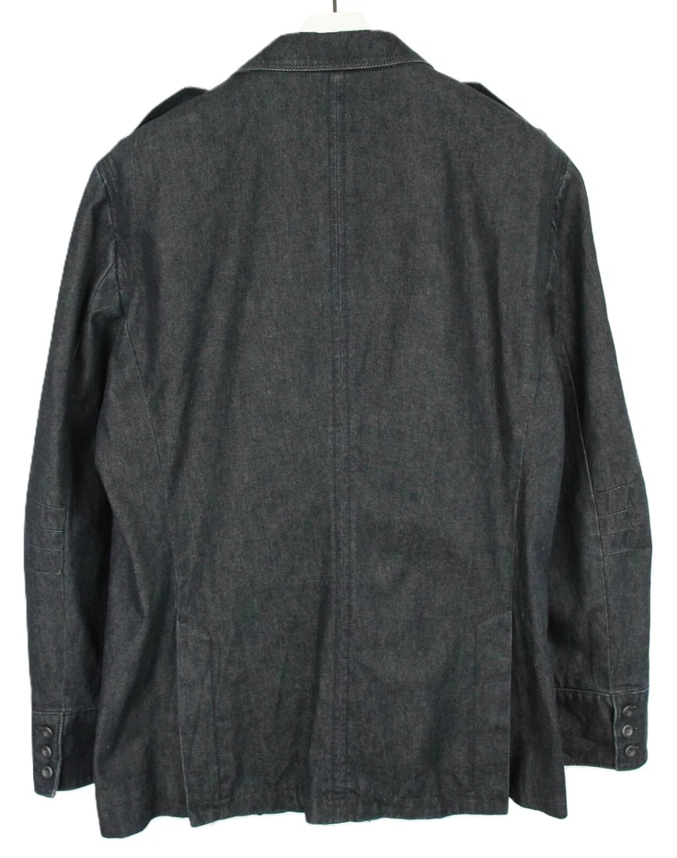 ARMANI EXCHANGE  Blazer Men's XL Single Breasted Notch Lapel Denim Blue - Image 4 of 4