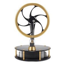Low Temperature Stirling Engine Educational Toy Desktop Model-HZZ92 Pro Black