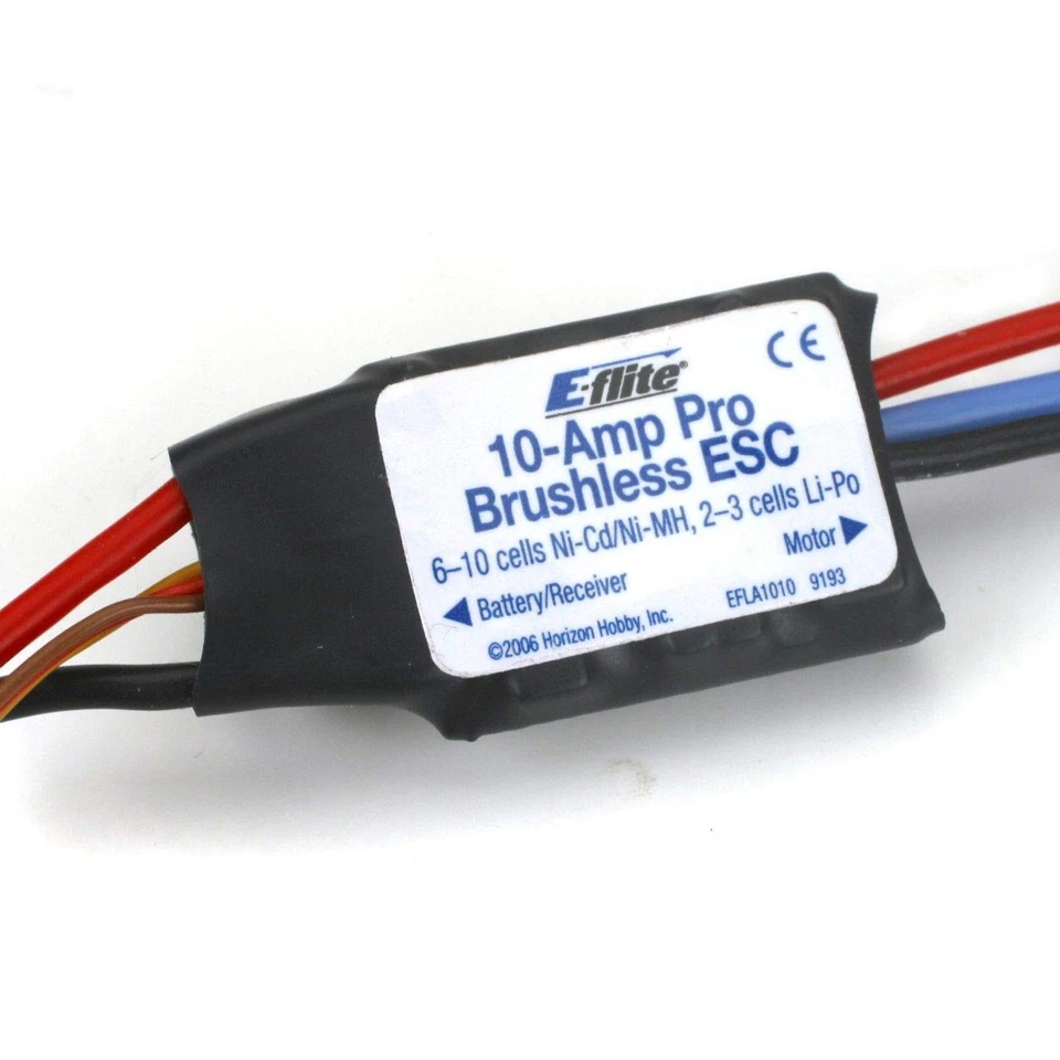 EFLA1010 10-Amp Pro Brush-Less ESC: ParkZone J-3 Cub & Super Decathalon - Image 2 of 2