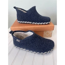 Toni Pons Slippers House Shoes Cozy Blue Made in Spain Size Womens 8