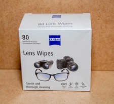 ZEISS Pre-Moistened Lens Cleaning Wipes, 80 Count - New Seal Box