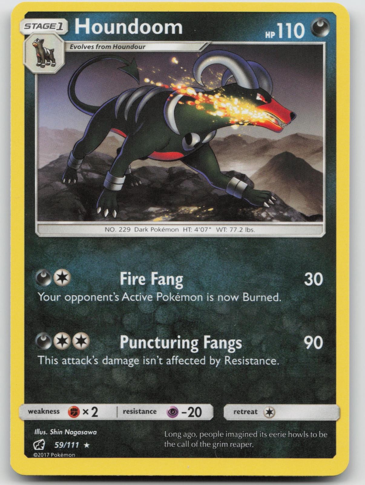 Houndoom 59/111 Crimson Invasion Pokemon LP