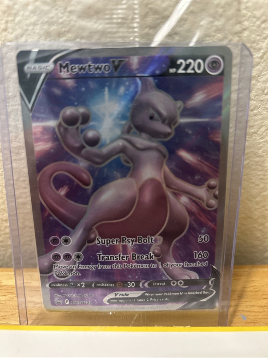 mewtwo pokemon go promo card Amazon.com: Pokemon - Mewtwo V -SWSH229 - Full Art - Black Star Promo main image 1