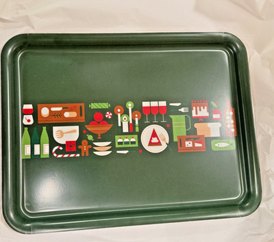 IKEA Design TABLETT Tray grün,Serie Vinterfint,37x28cm,Melamin,Rarität