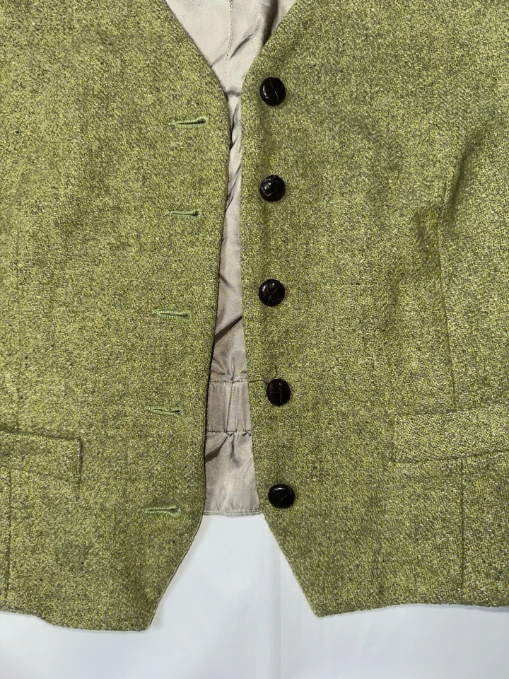 Usado - Chaleco de lana vintage Ann Taylor con botones delanteros para mujer (talla S) Foto 4 de 4