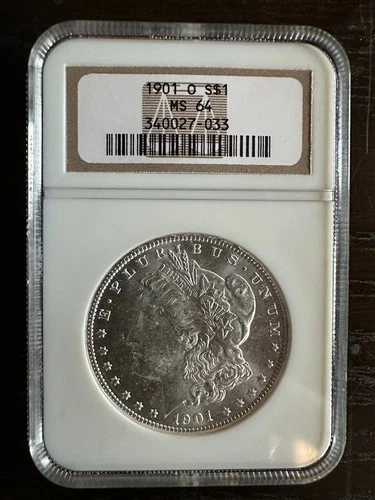 1901 O Morgan Silver Dollar $1 NGC MS64 Bright White