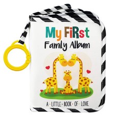   Baby's My First Family Album  Soft Photo Cloth Book Gift Set for Newborn T...