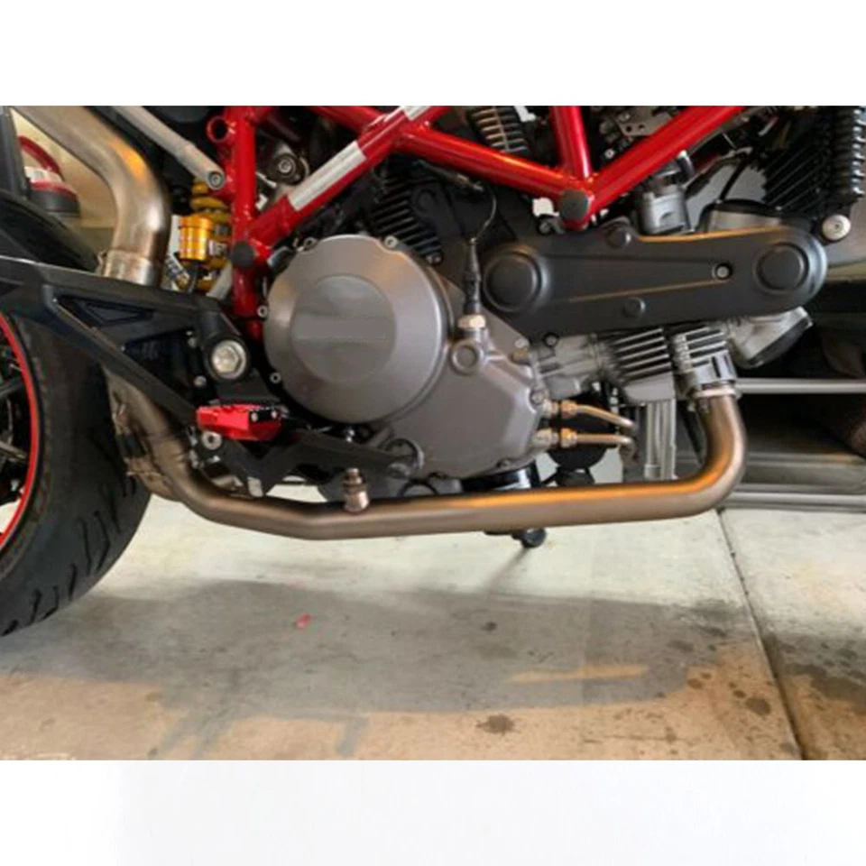Tubo de escape de enlace medio antideslizante para moto Ducati Hypermotard 796 2009-2012 Foto 4 de 4