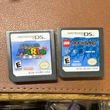 Nintendo DS Game Lot: Super Mario DS & LEGO Rock Band NTSC-U/C E