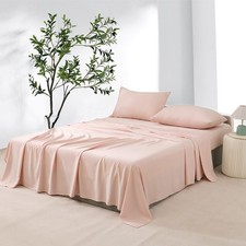 Bed Sheets Set Queen Size 6pc , 100 Rayon Derived from Bamboo, Cooling Shee...