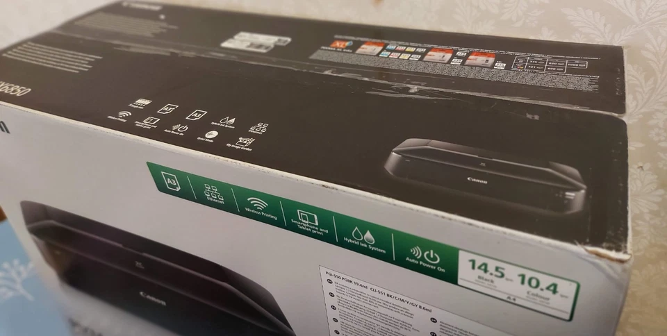 Canon Pixma iX6850 Inkjet Wireless Photo Printer - Black - Image 3 of 4