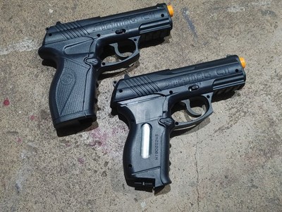 Lot Of 2 Crosman C11 Semi-Auto CO2 0.177 Caliber BB (4.5mm) Air Pistols No Mags