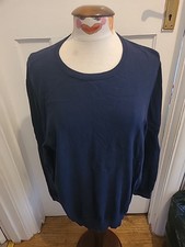 Mens F F Size XL Navy Pullover Long Sleeved Jumper