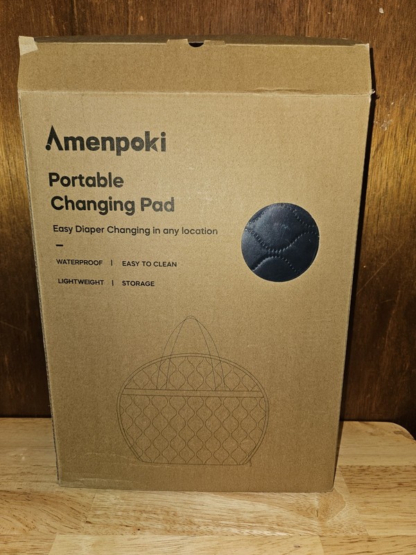Amenpoki Portable Diaper Changing Pad Very Light Weight Front Pocket Easy Clean