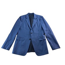 Theory Chambers New Tailor 2 Blue Wool Blend Suit Blazer Jacket Mens Size 38R
