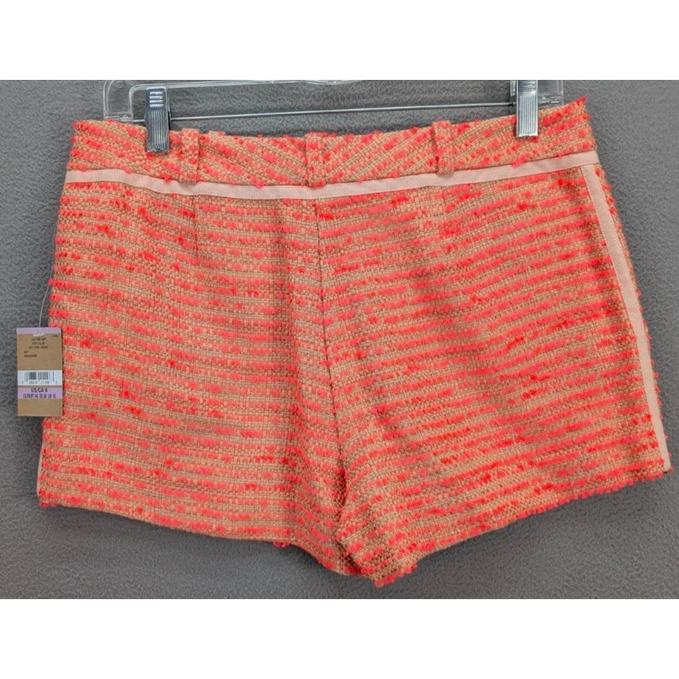 RACHEL Rachel Roy Shorts Womens Boys Club Hot Pink Combo Tweed Chic Size 6 NEW - Image 4 of 4